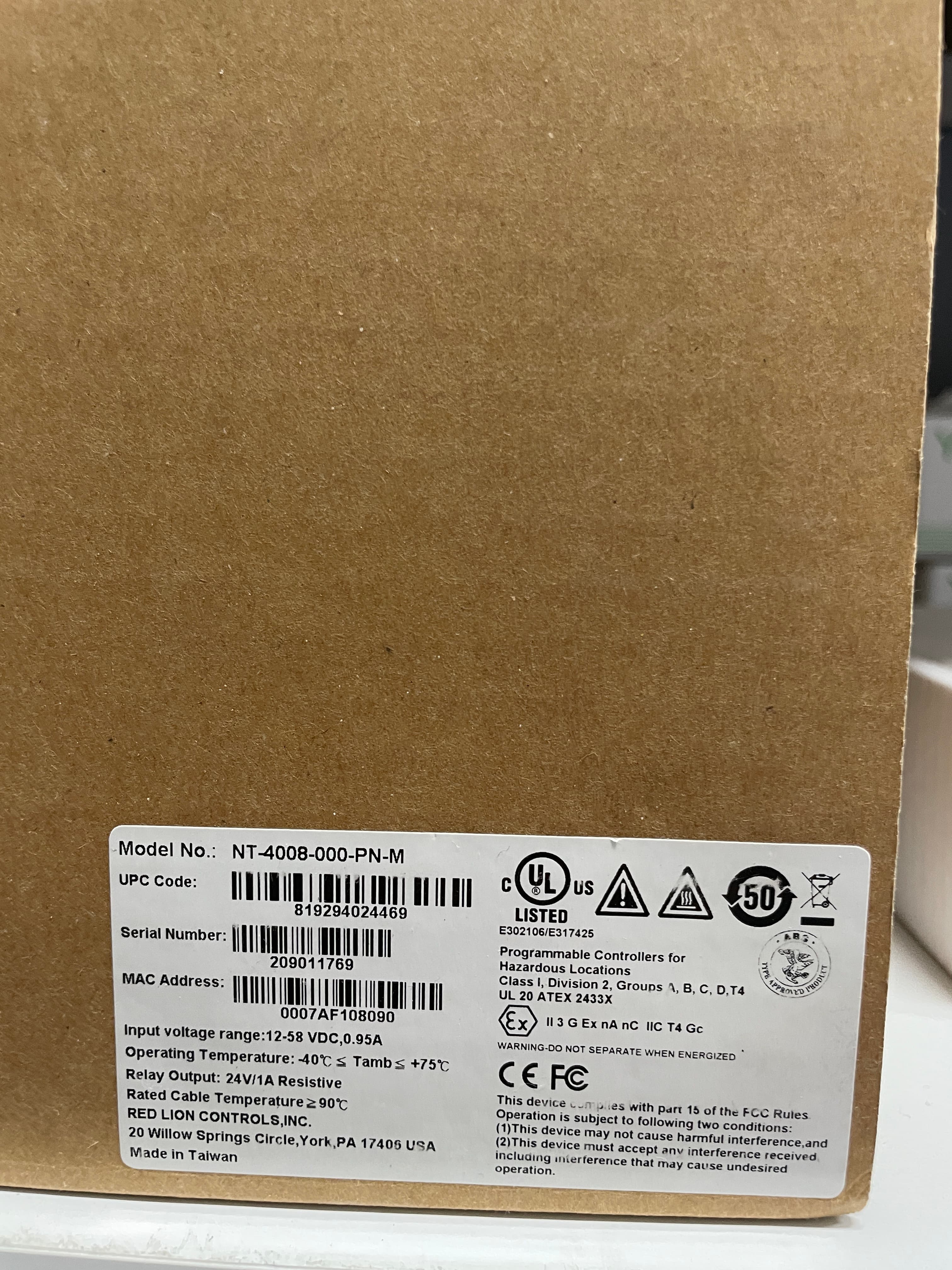 레드라이언 - [RED LION]  8-PORT GIGABIT MANAGED INDUSTRIA NT-4008-000-PN-M